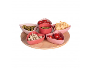 Service Apéritif 6 Pièces Heart 31 5 Cm - table passion -  - 