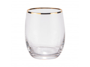 Boite De 6 Gobelets Bas Waterfall Filet Or - table passion -  - 