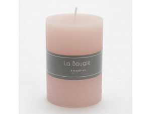 Bougie Petit Cylindre 7 X 10 Cm Rose lot De 6 - Amadeus -  - 
