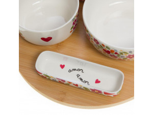 Plateau Tournant Apéritif 4 Bols Amor - Amadeus -  - 