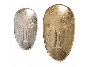 Set De 2 Coupelles Visage Or Et Argent - Amadeus -  - 