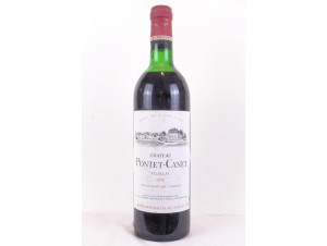 Grand Cru Classé - Château Pontet-Canet - 1978 - Rouge