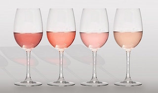 Nuances de vin rosé